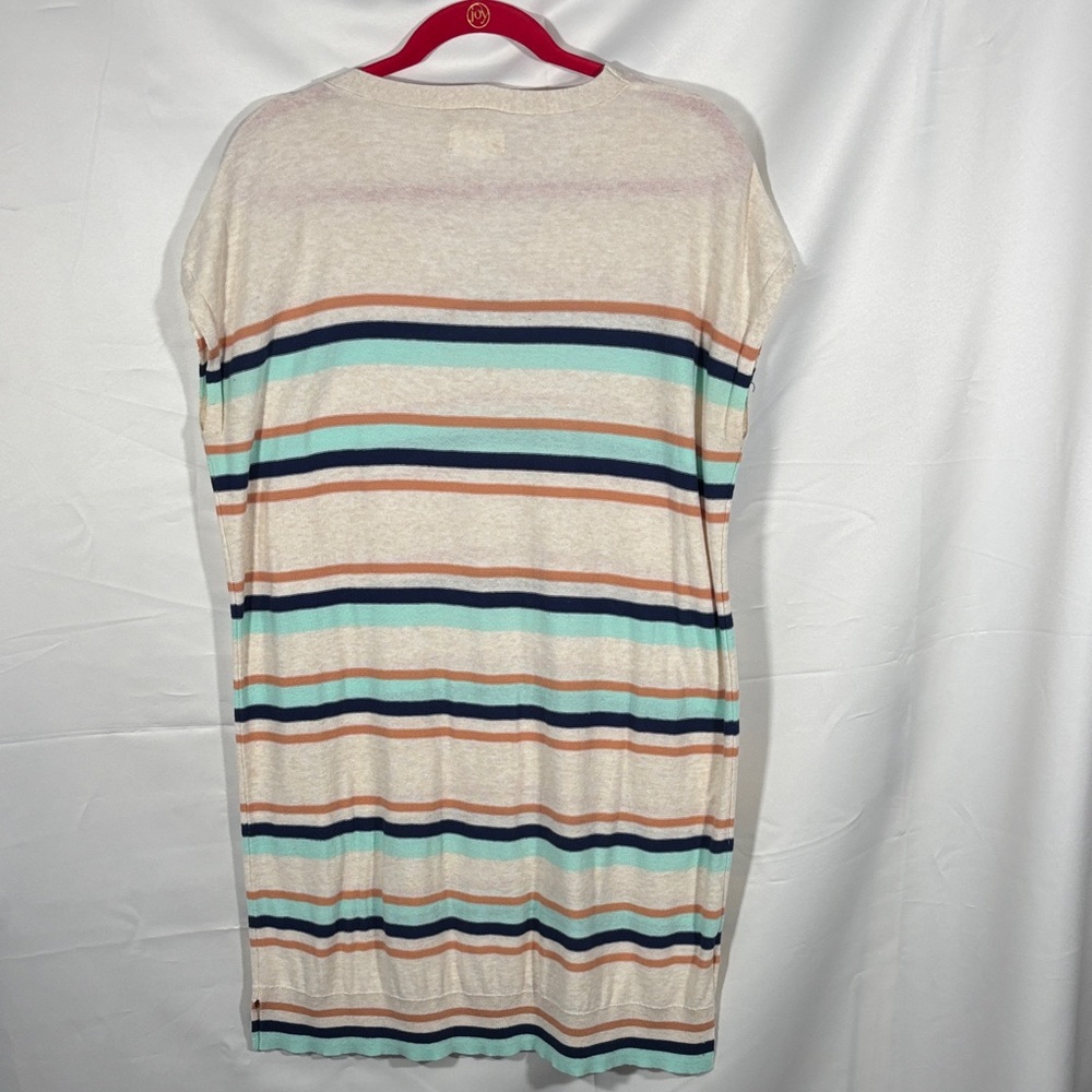 Lou&Grey Striped Short Sleeve Dress SZ M - Picture 4 of 4